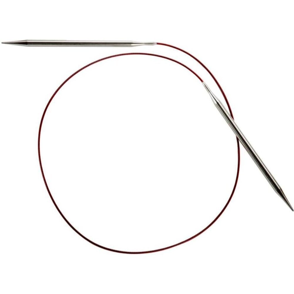 Red Lace Circular 32 inch 81cm Stainless Steel Knitting Needle Size  2 2.75mm 70